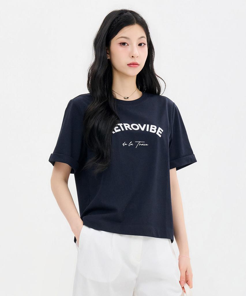 CHASECULT Women'S Sleeve Variation Graphic Short Sleeve T-Shirt-Fbrg5870D04
