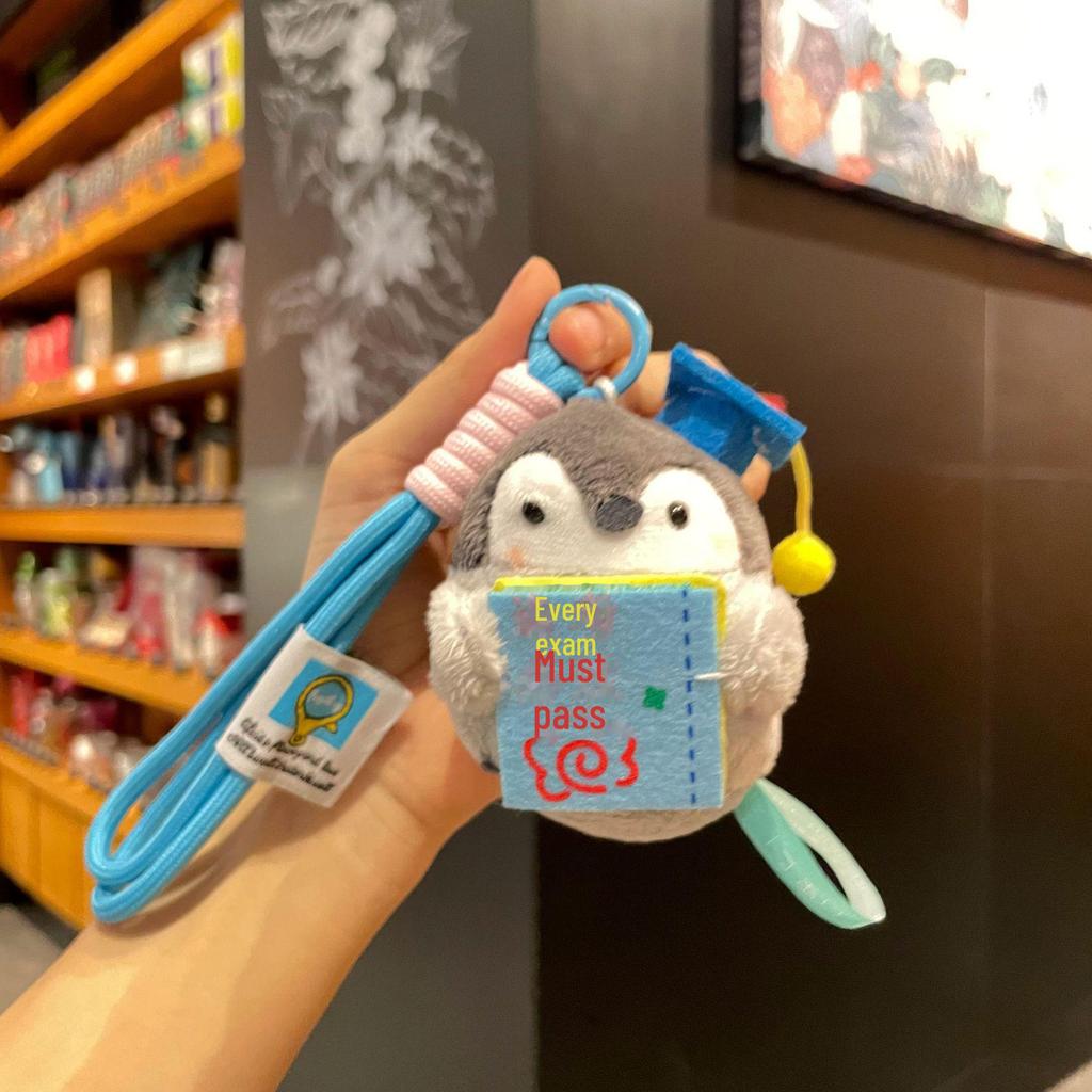 Pendentif de sac à dos en peluche pingouin énergie positive style japonais pour étudiants