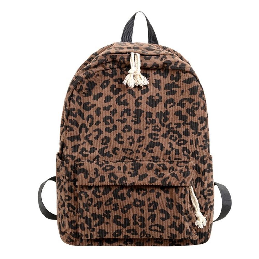 Leichte Schultasche für Schüler Harajuku Tagesrucksack für Schüler Aufbewahrungstasche Rucksack mit Leopardenmuster Herren
