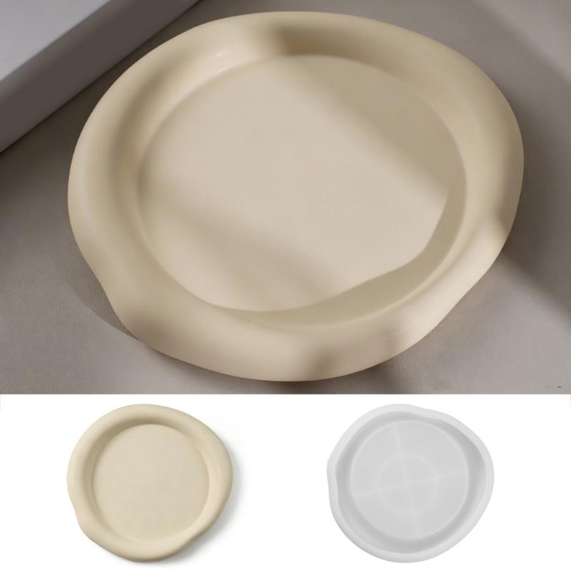 Flexible Storage Tray  Silicone Mold For Making Resin Coasters Trays Soap Dishes Jewelry Holders Creative Gift