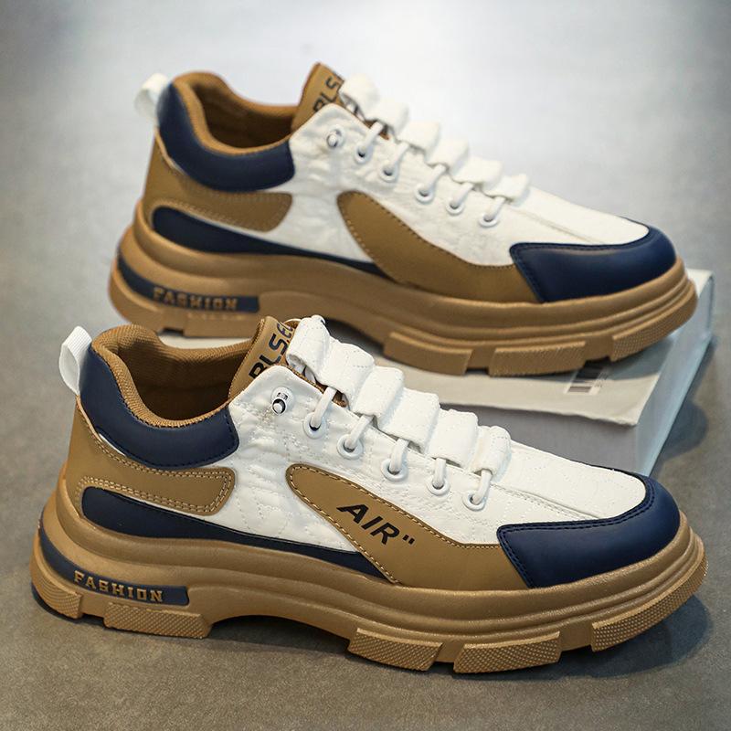 Men's Autumn New Black Boots Trendy Casual Classic Workwear Trendy Shoes Thick Sole Short Boots Men's Shoes