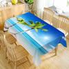 Custom Beach Seaside Table Cloth Oxford Print Waterproof Oilproof Home Rectangular Party Table Cover 100X140cm/140X250cm
