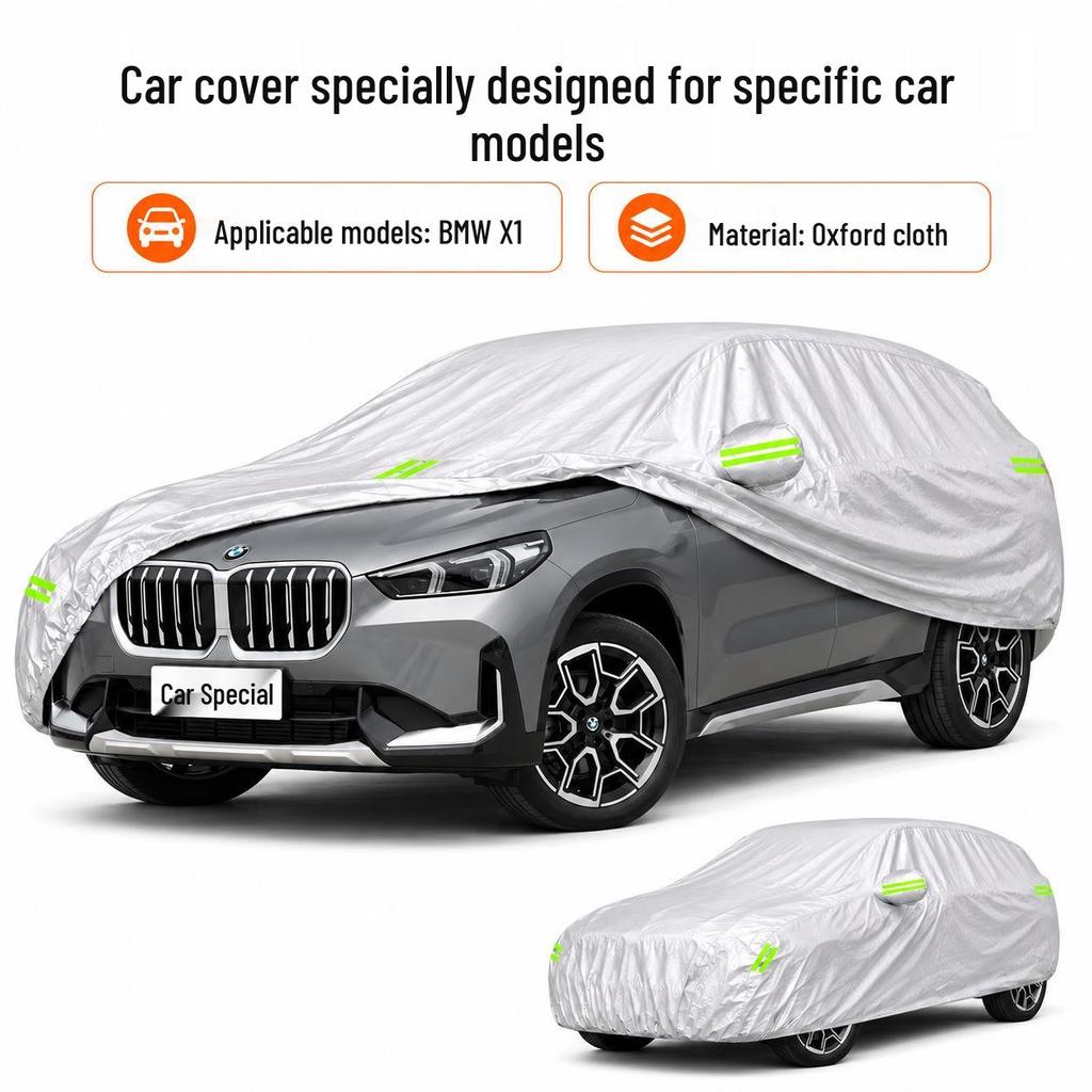 BMW X1 Araba Örtüsü: Her Mevsim İçin Su Geçirmez, Güneş Korumalı ve Isı Yalıtımlı, Dayanıklı Oxford Kumaş