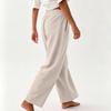 Women's Casual Sweatpants with Drawstring Elastic Waist, Wide Leg and Pockets for Everyday Wear