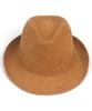 Yunibeosyeolkemiseuteuli Bu Swing Simple Brown Fedora Summer Hat