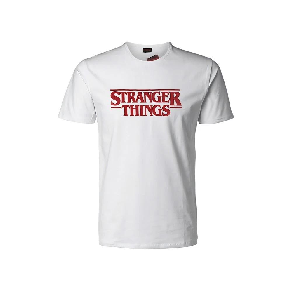 Stranger Things Official Netflix Original Written T-Shirt Jersey T-Shirt- S