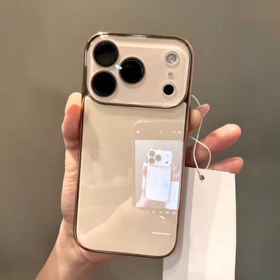 Luxury Tempered Glass Camera Protection Plating Case for iPhone 17 16 15 14 13 12 Pro Max Full Bumper Shockproof Hard Back Cover