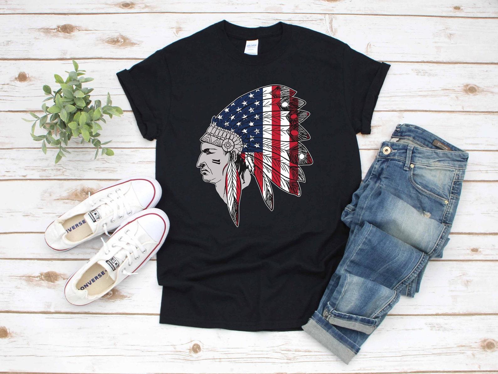 Native American Flag USA / T-Shirt / Tank Top / T-shirt / T-shirt /T-shirt / Apparel Gift 3XL