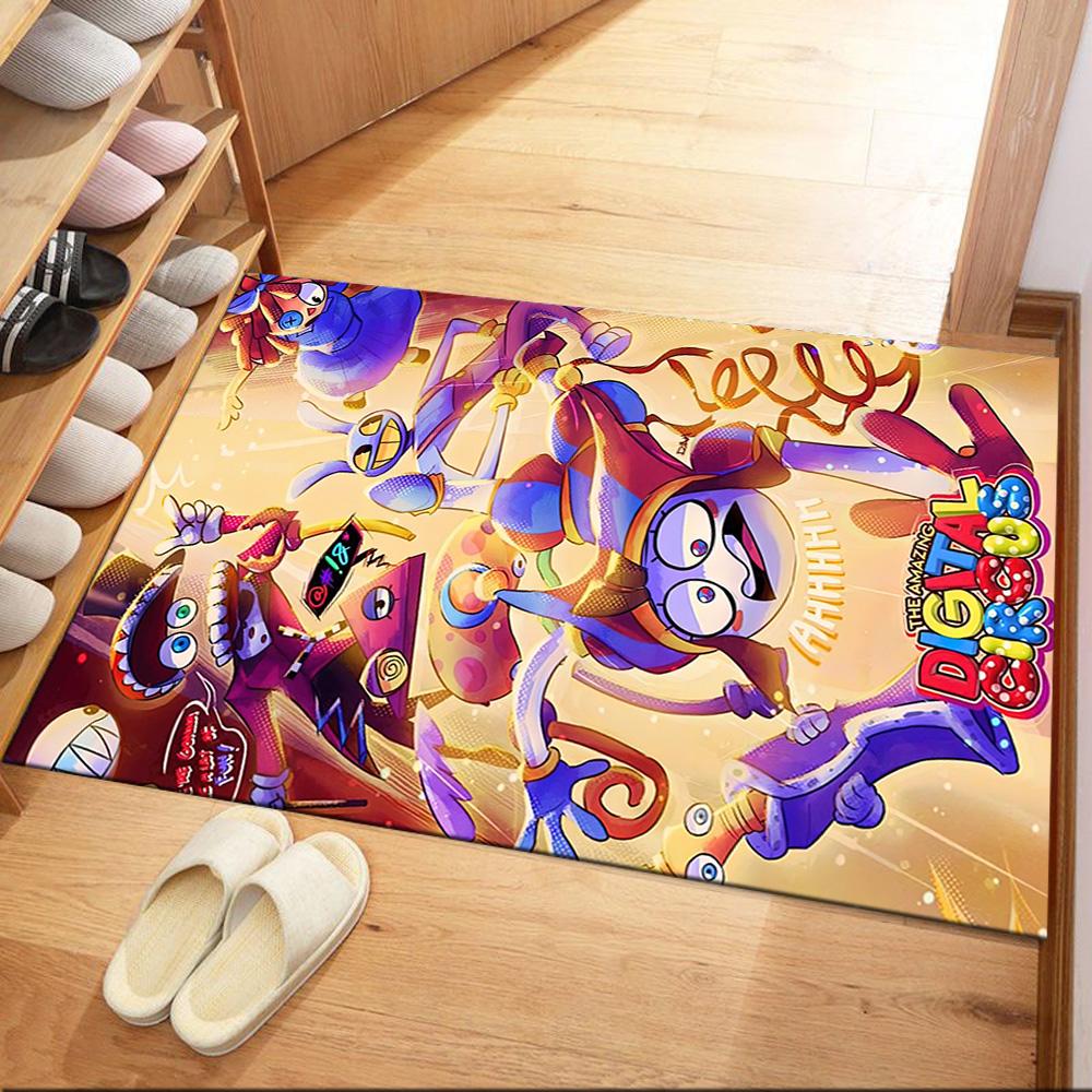 Digital Circus Carpet Perfect for Game Room Dining Room Kitchen Dormitory Anti-slip Rug Decorate Offices Luxury Gift for Birthday, Christmas, Wedding