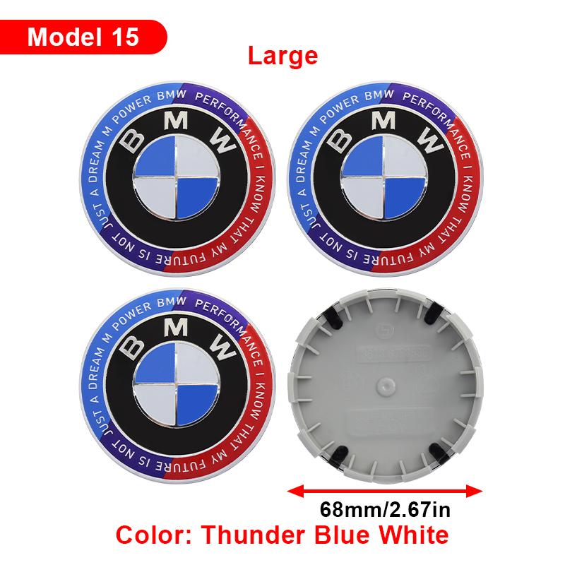 4Pcs 56mm 68mm Car Hub Cap Wheel Center Cap Emblem Badge Accessories For BMW G08 F15 F16 G20 E34 F94 F95 G30 G11 E46 F30 F40 F10