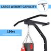 Punching Bag Hanger Wall Mount Bracket Kick Boxing Mma Training Frame Home Fitness Workout Pull Up Bar Black