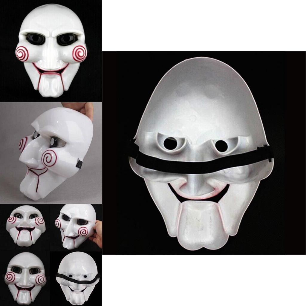 Multi-function Saw Puppet Mask Featuring Scary Horror Design For Unisex Cosplay