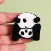 New Cute Panda Acrylic Brooches for Women Girls Funny Animals  Badge Backpack Clothes Lapel Pins Brooch Dress Fashion Jewelry