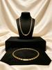 Luxury Chain Necklace with Diamond Accent, Minimalist Statement Necklace for Women Daily Wear GIft