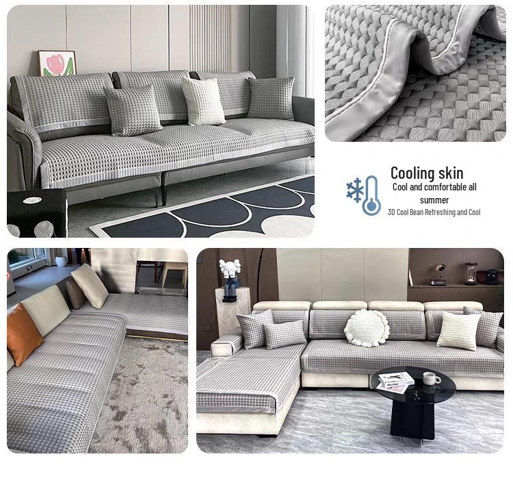 Summer Breathable Sweat-Absorbent Rattan Sofa Cushion - Cool and Comfortable Seat Cover, Non-Icy.