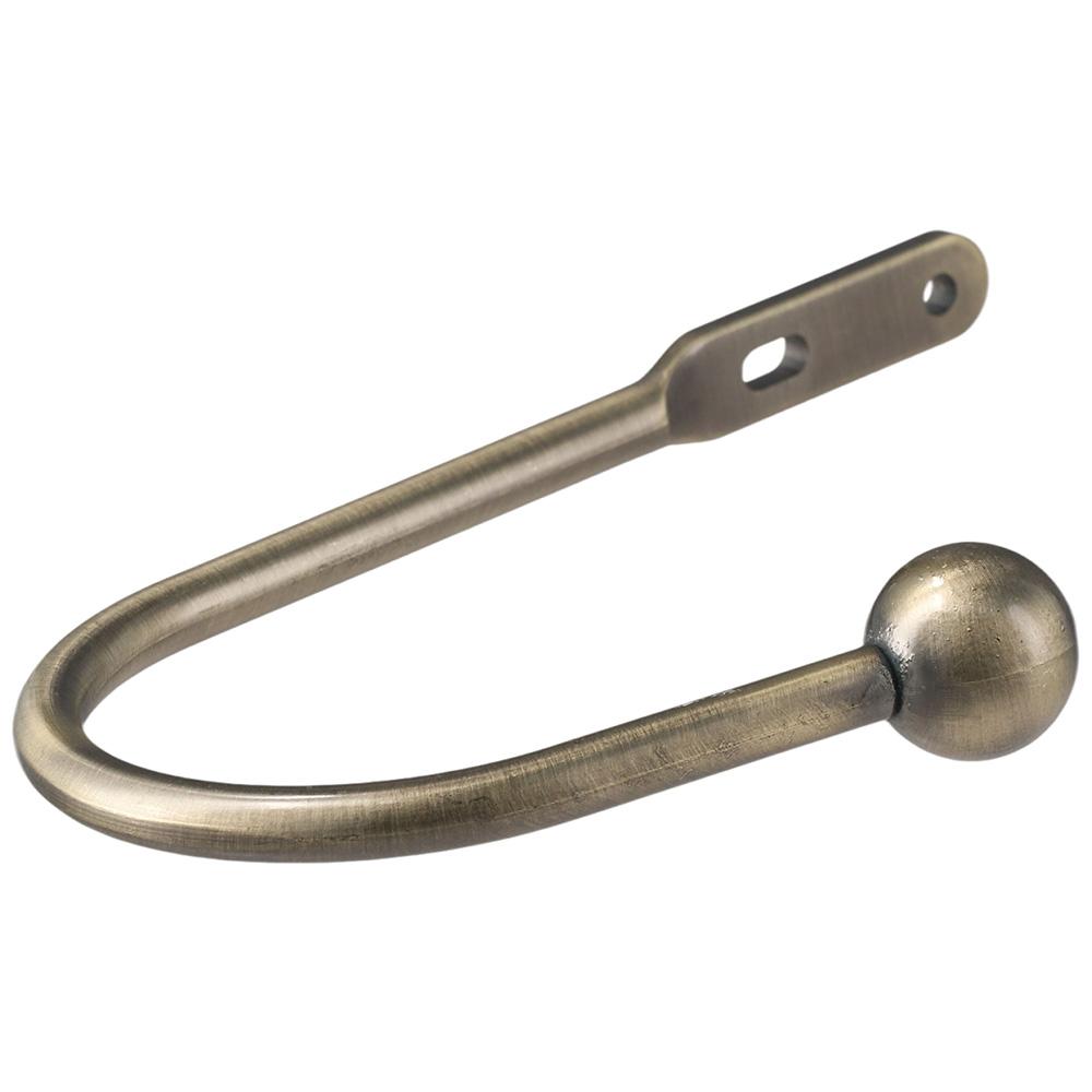 4 pcs Aluminium Alloy Metal Curtain Holdbacks U-bend Curtain Fixing Hook Curtain