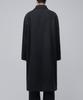 Musinsa Standard Cashmere Blend Oversized Balmacaan Coat [Charcoal Grey]