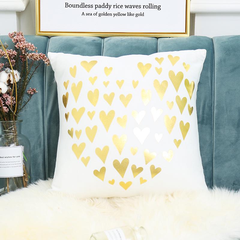 Hot Stamping Pillowcase Home European Classical Print Sofa Cushion Cover Cushion Cover