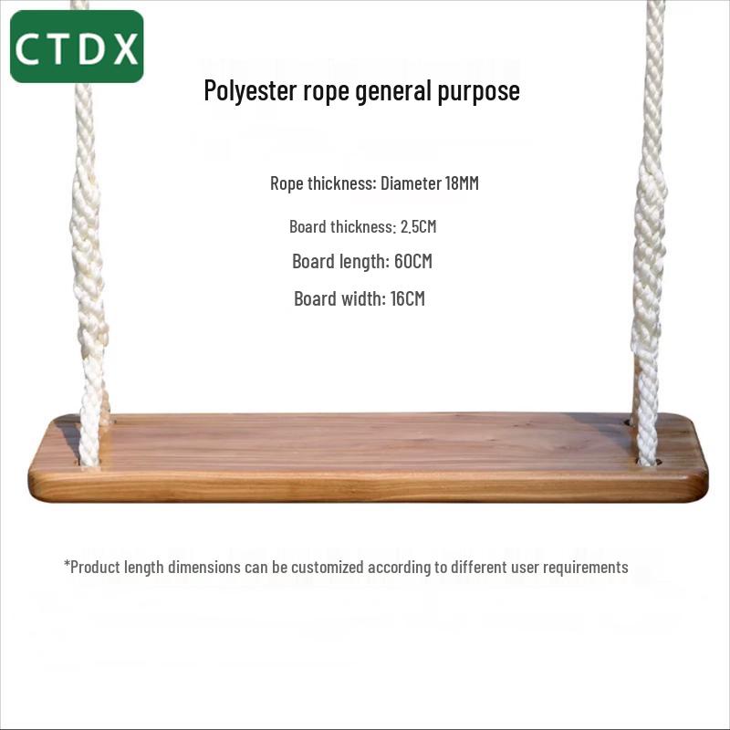 

CTDX Kids Outdoor/Indoor Wooden Seat Swing