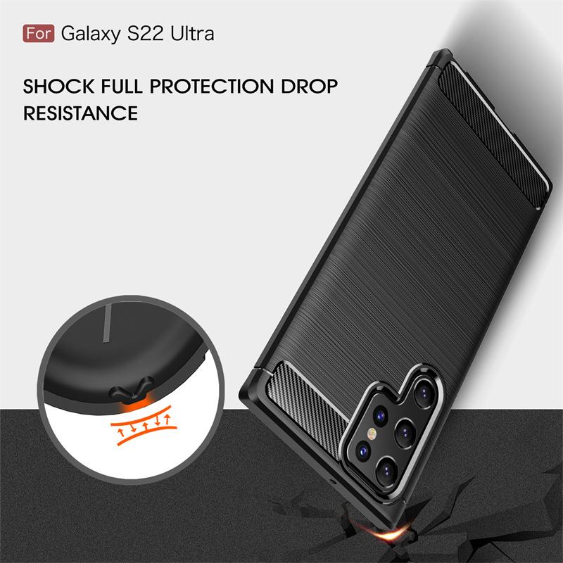 For Case Samsung Galaxy S22 Ultra Cover For Samsung S22 Ultra Coque Bumper Shockproof TPU Case Samsung S22 S23 Ultra Plus Fundas