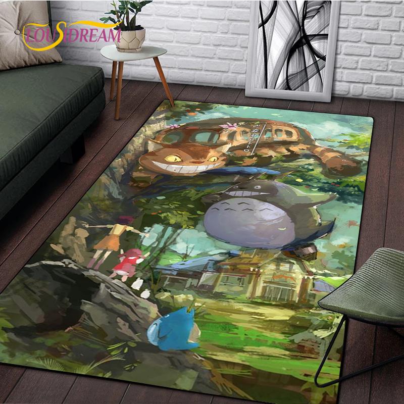 Cute Cartoon Anime Carpet for Living Room Bedroom Rug Kitchen Kids Unslip Floor Mat Birthday Gift Photography Props Tintines Rug