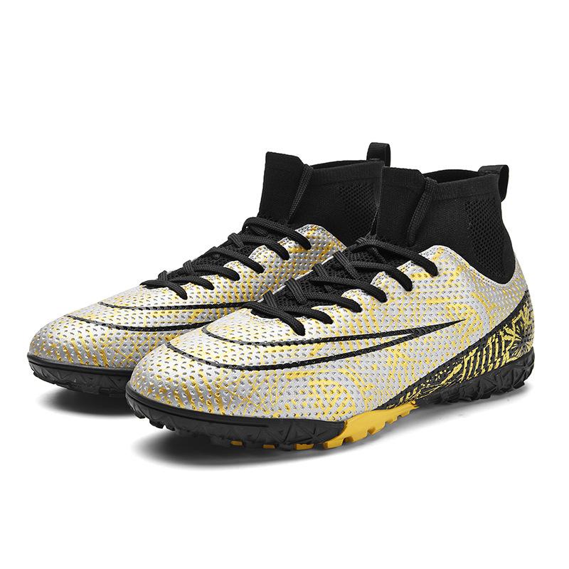 Special High-Top Football Shoes Tf Broken Nails Artificial Turf Ag Nails Boys And Girls Teenagers Student Training Shoes