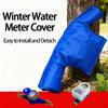 Heavy-Duty Double-Sided Winter Water Meter Cover - Cold-Resistant Insulated Polyester Pipe Protector with Removable Design