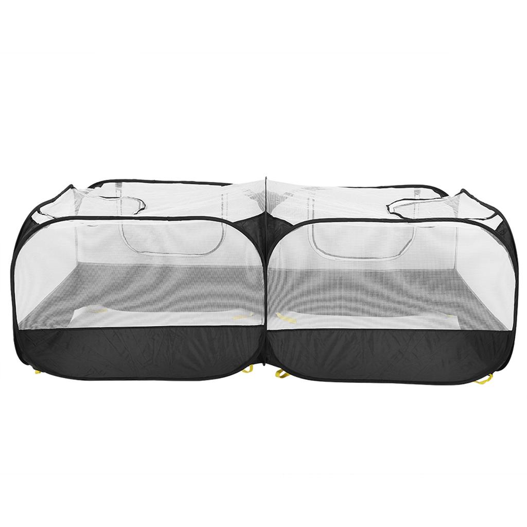 Portable Chicken Run Coop Foldable Small Animal Pen Outdoor Pet Fence for Hen Duck RabbitBlack