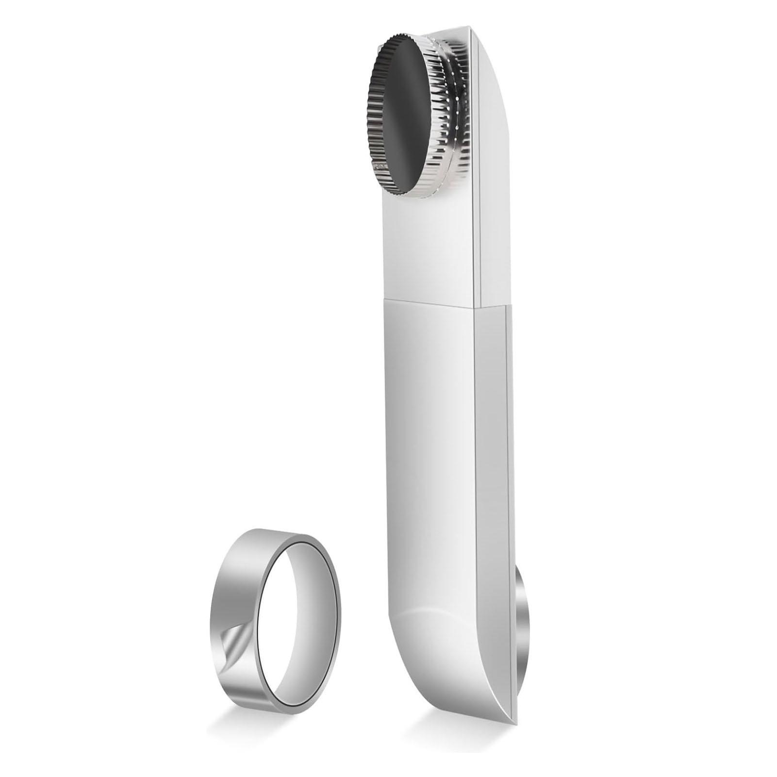Koogeelife Unisex 4 Inch Dryer Vent Connector Stainless Steel Telescoping Dryer Duct Adapter For Tight Spaces 9.5 To 14.5 Inch Adjustable