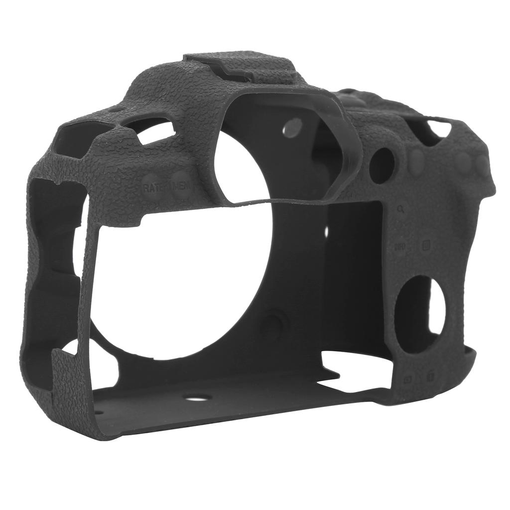 Digitalkamera Schwarz Lychee Muster Silikon Cover Schutzhülle für Canon EOS R5