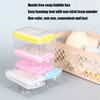 Soap Dish Soap Rack Storage Box With Brush Lid Hands-Free Laundry Tool Portable Foaming Box