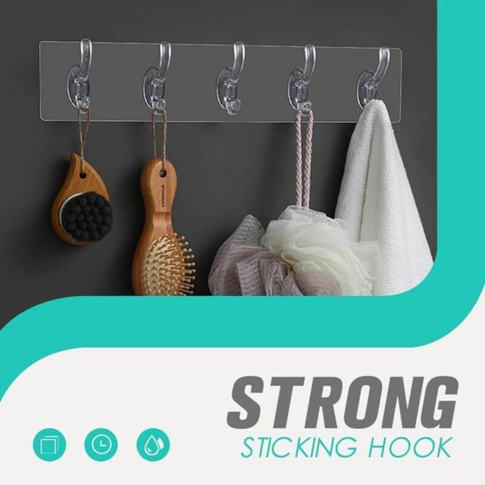 Strong Sticky Hooks, Waterproof, for Clothes, Towels, Coats, Keys, Bags, Hats, Bath Balls, Hanging Wall Hooks for The Bathroom, Kitchen
