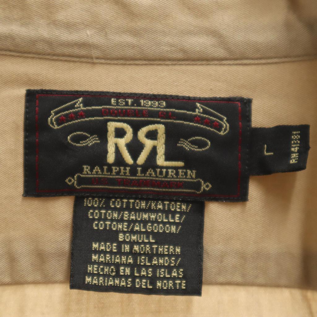 RRL 90s Old initial tag red 3 stars Long sleeve Cotton shirt Ralph Lauren Men's Used