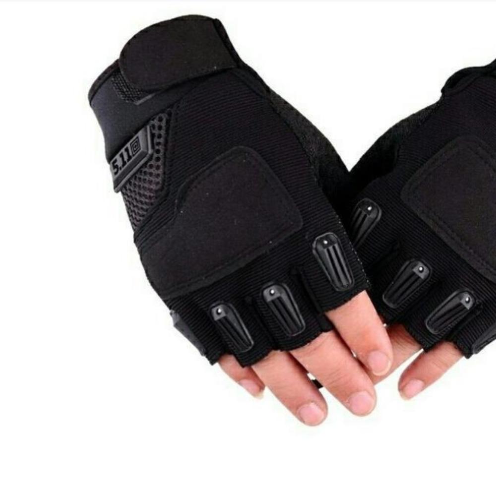 Taktische Handschuhe Herren Black Hawk Militärfans Outdoor Schnittfest Sportschutz Rutschfest Motorradfahren Halbfinger