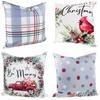 Tg73537-Kpl Pillowcases Covers Set 4Pcs. Christmas Decorations