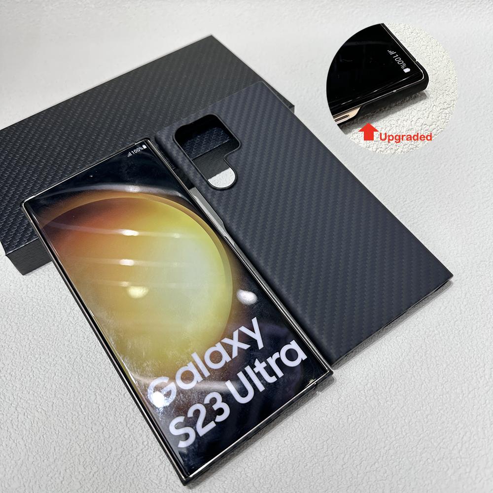 YTF-Carbon Real carbon fiber case For Samsung Galaxy s23 Ultra lens protection Aramid fiber Anti-fall Galaxy S23 Ultra cover Aramid fibre&for GalaxyS23Ultra(6.8 )