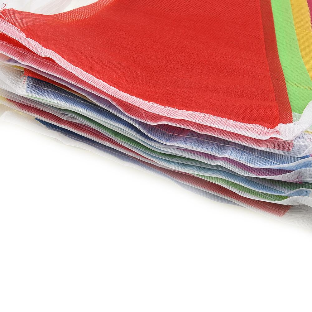 50M Флажная гирлянда Подвесной флаг Флагбол Футбол Цветные треугольные флажки Гирлянда-флажки Баннер Фестиваль Вечеринка Игры Подвесные флаги China Mainland