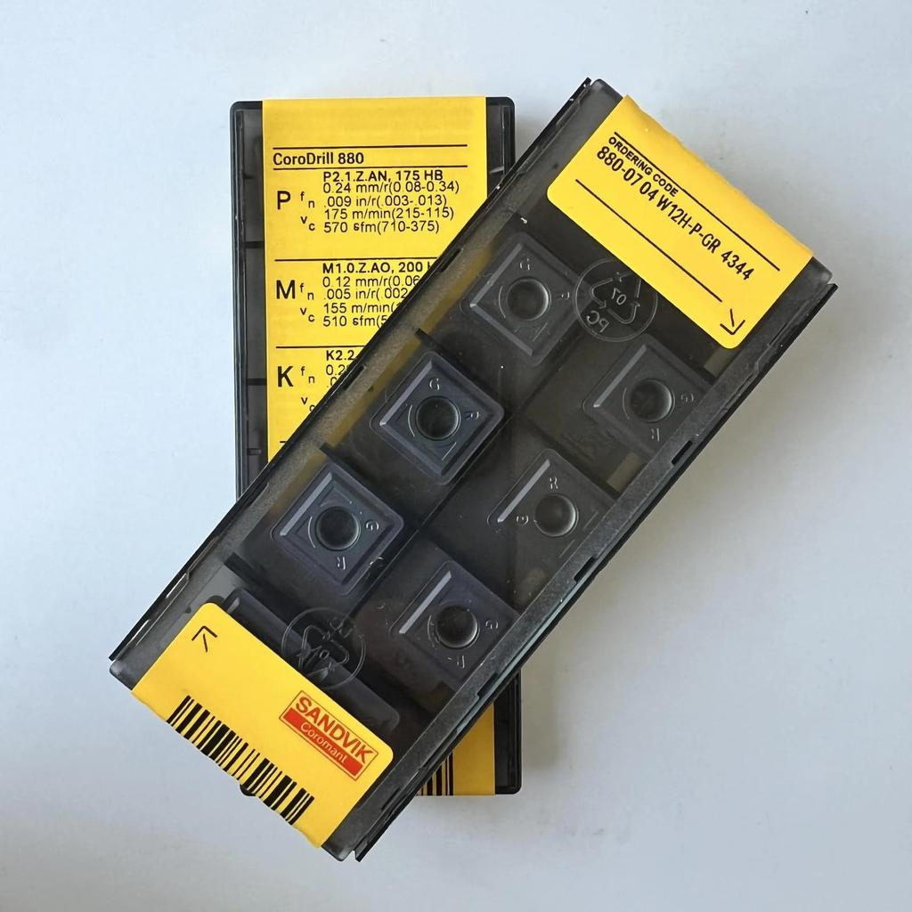 Original Sandvik / 880-0704W12H-P-GR 4344 / CNC lathe carbide blade 10 PCS