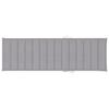 Chaise longue de jardin en bois d'acacia solide - vidaXL - Gris - Réglable - Avec coussin