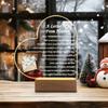 FGYKL-C-DM16841PC Acrylic Luminous Ornament Photography Accessories, USB Base, Memorial Condolence Gift, Heaven Letter Figurines