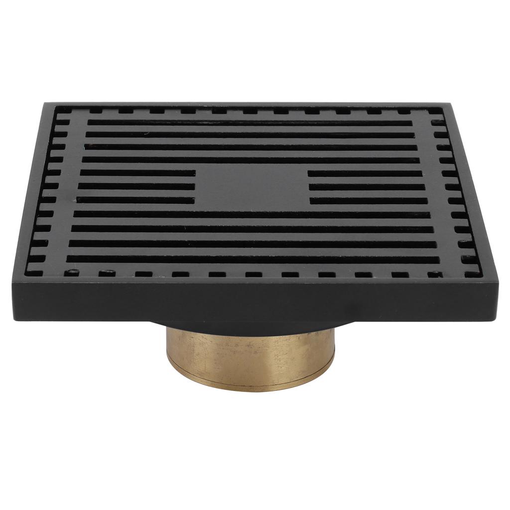 Floor Drain Highgrade Antique Shower Drain with Filter for Kitchen Bathroom Balcony Black(Shallow