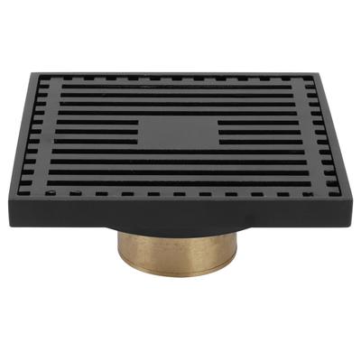 Floor Drain Highgrade Antique Shower Drain with Filter for Kitchen Bathroom Balcony Black(Shallow