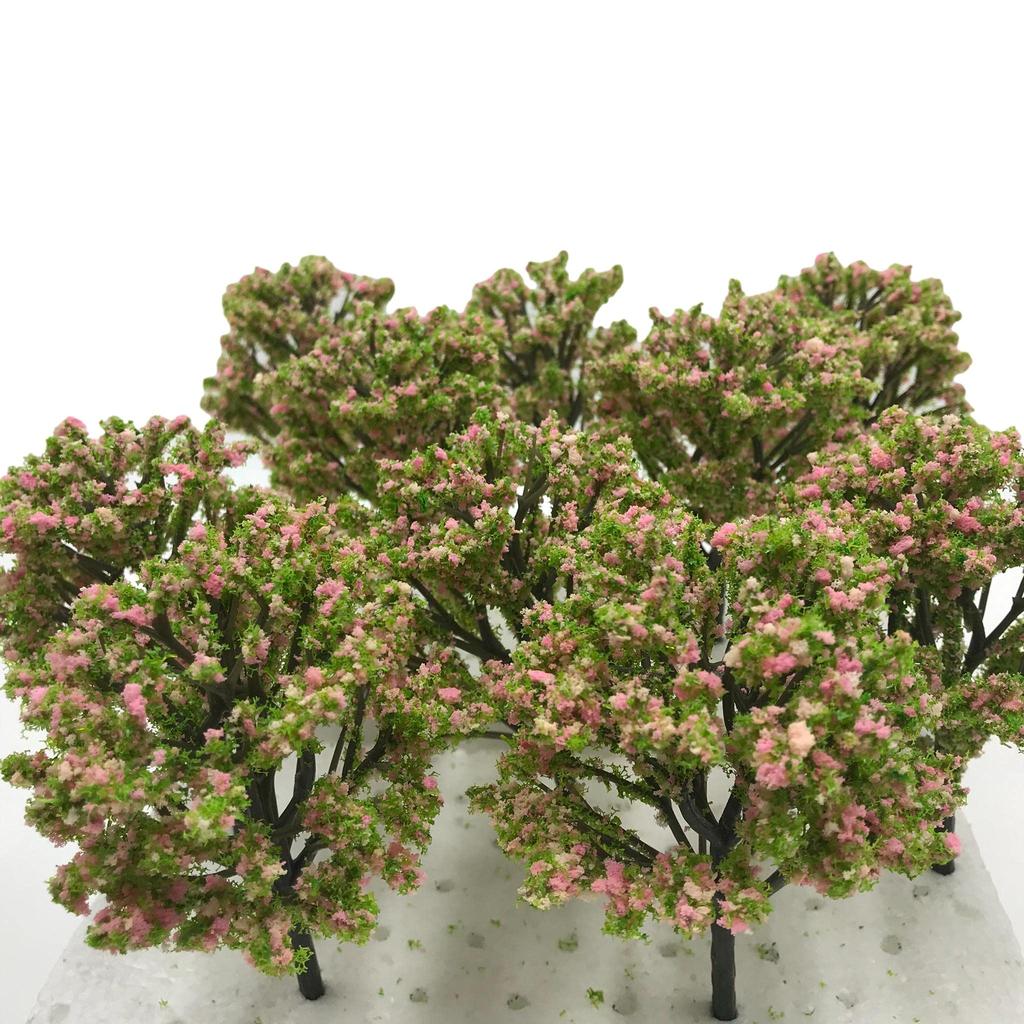 Green Cherry Palm Pine Forest N Architectural Tree Cherry 6 Pieces [DauStage] Blossom, Bamboo, Tree, Willow, Model, Gauge, Diorama, Railway,