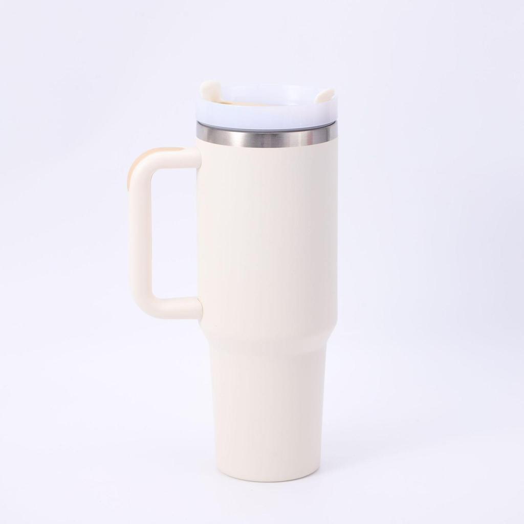 Third Gen 40oz Handle Thermos Cup, 304 Stainless Steel, Large Capacity for Vehicles, Ice Cooler Cup.