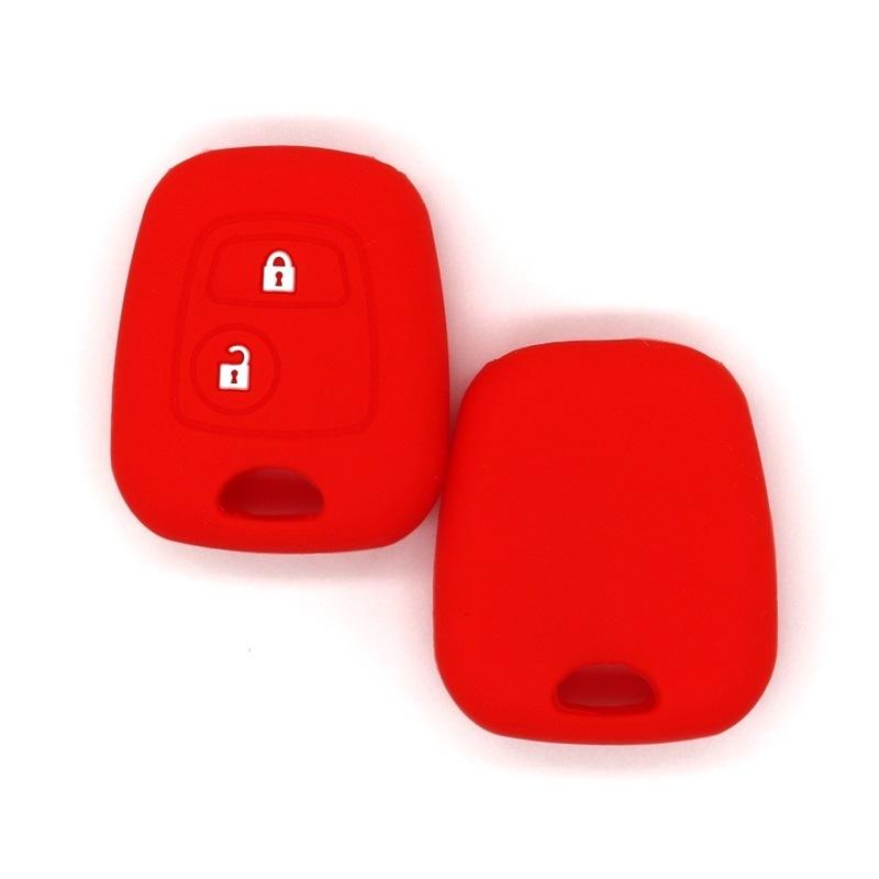 Suitable for Peugeot 108206301 straight 2-key silicone car key bag