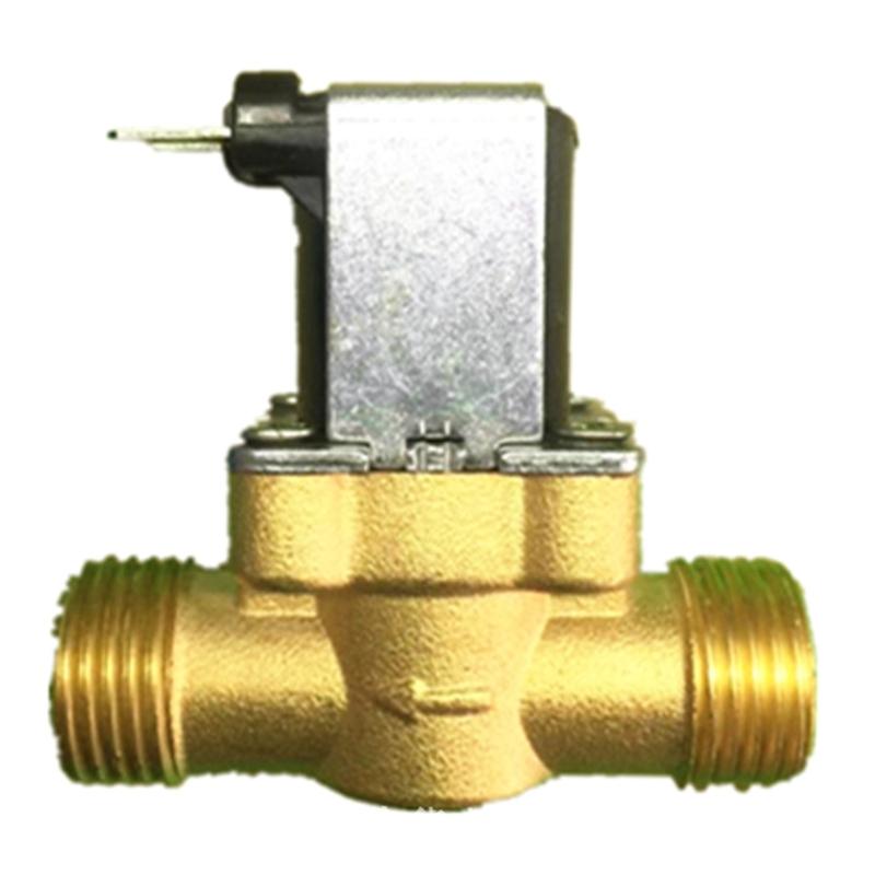 

Upgraded Electric Solenoid Valve 1/2-inch Thread 2-Way Water Inlet Normal Closed Brass Valve Water Solenoid Valve 1