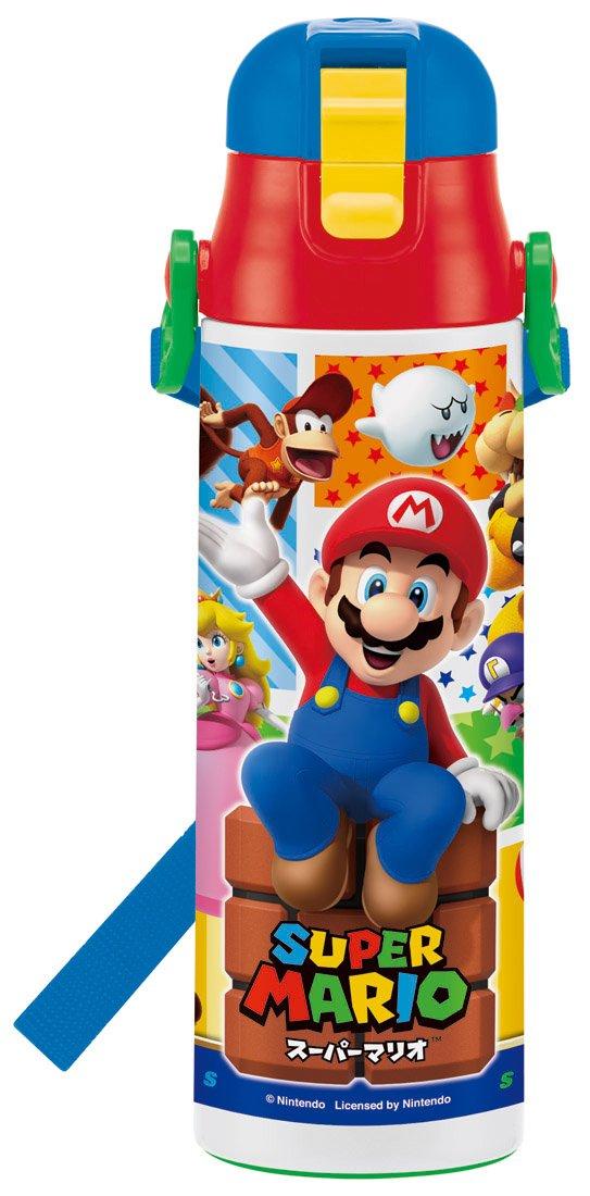 

Skater Stainless Steel Kids Water Bottle Direct Drinking Super Mario 580ml Boys Children s SDC6N-A