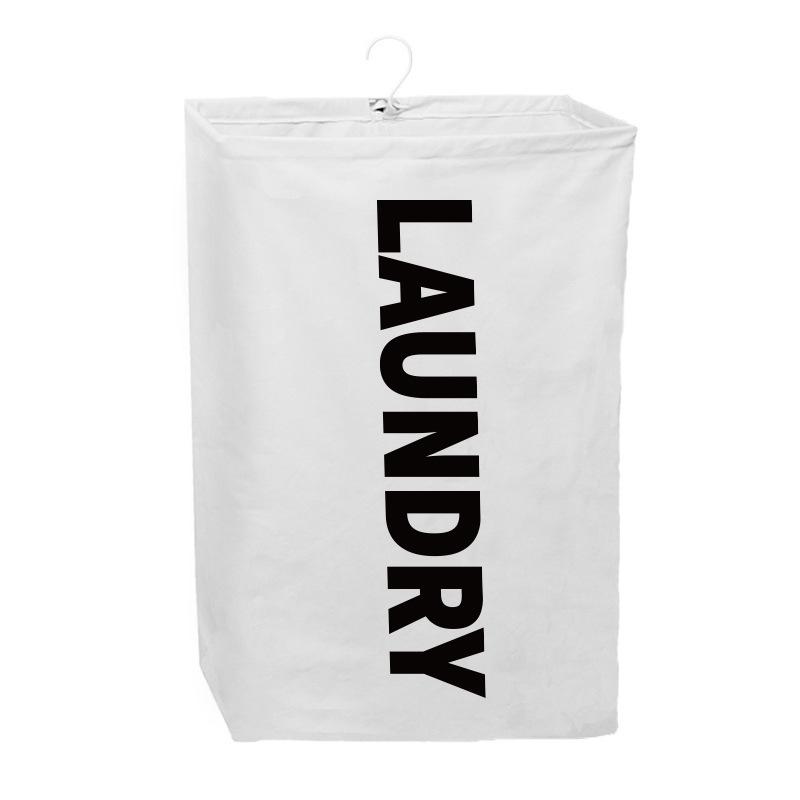 Rotatable Cotton Canvas Laundry Basket - Detachable and Washable Storage Bag