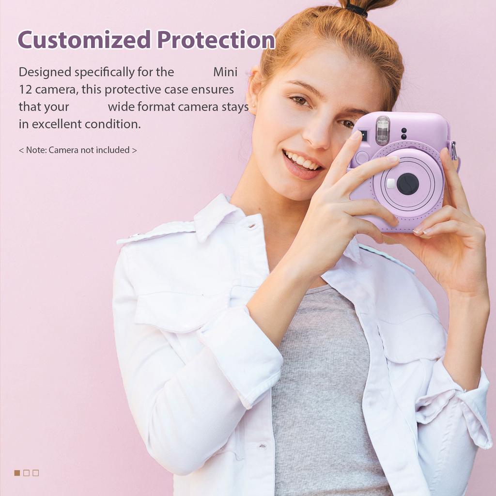 Instant Camera Accessories Bundle Kit Replacement for Fujifilm instax mini 12 with Camera Bag Camera Strap Photo Album