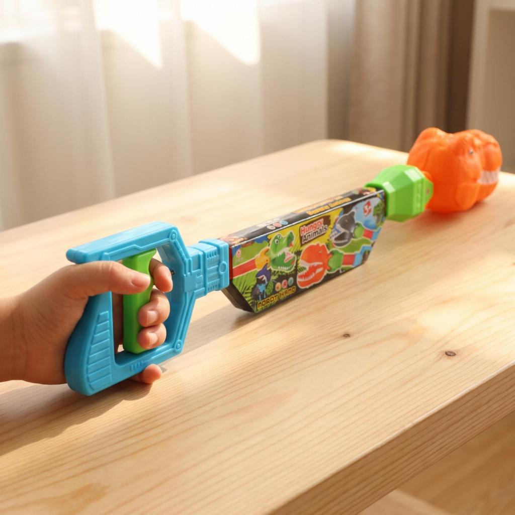 Dinosaur Grabber Toy Extended-Reach Safe for Indoor Games, Kids